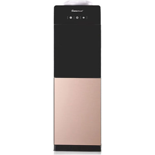 Bicchieri riempiti dalle uscite del distributore di colore oro